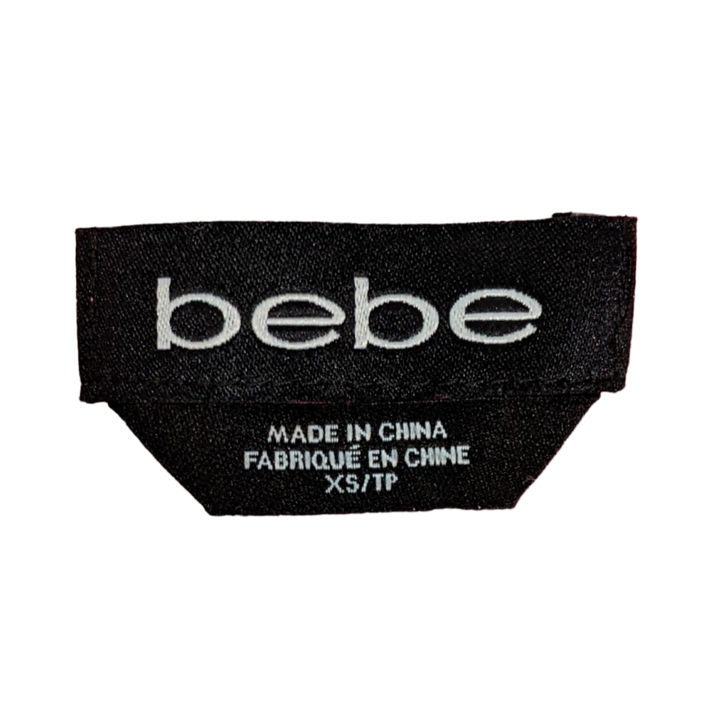 Bebe fringe jersey dress party going out Moroccan print XS - Picture 4 of 13